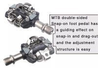 Pedales De Bicicleta De Montaña Rpantahi MTB Con Bloqueo Automático Clip Pedalen Aluminio Auto-cerradura Rodamientos Para Piezas SPD - details 5