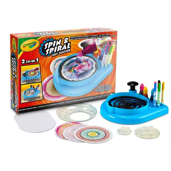 CRAYOLA JUEGO SUPER SET GIRA & CREA JUEGOS EDUCATIVOS 29x43x7 Cms. - 1