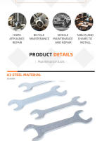 Llave De Mano Ultrafina Y Pequeña Doble Cabeza Para Muebles Y Electrodomésticos Herramienta Combinada JIULING Origin Mainland China - details 1