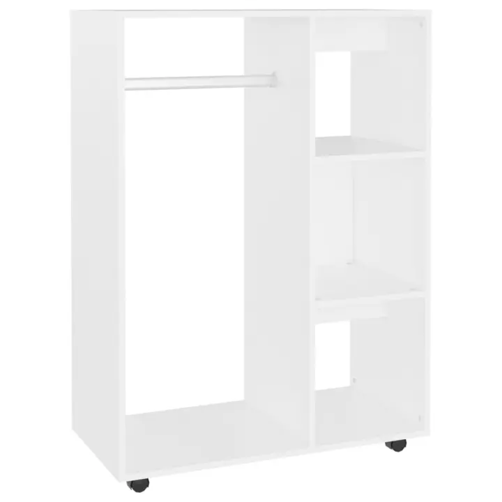 Armaria de Madera de Ingeniería Blanco 80x40x110 cm - 1