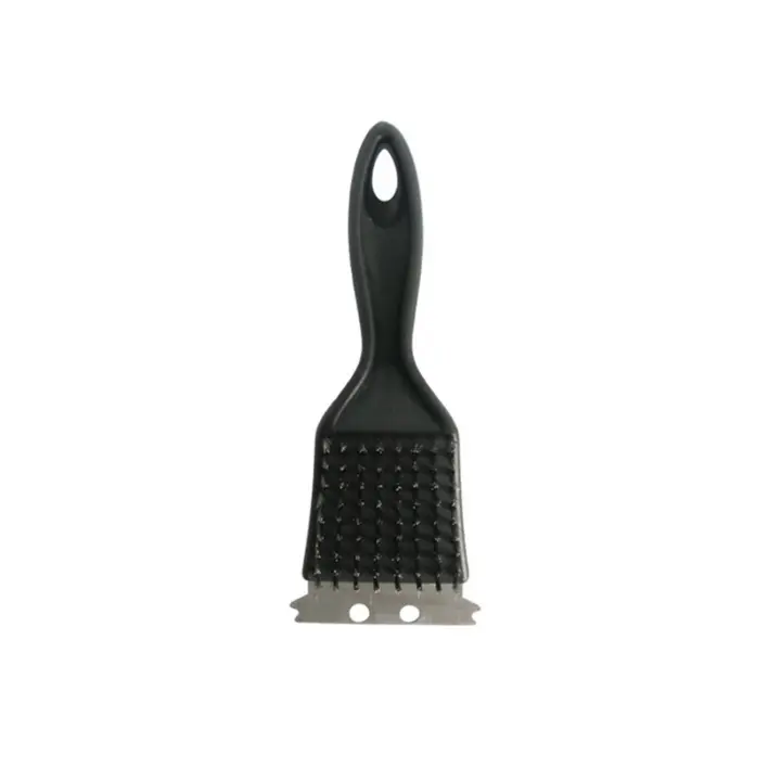 Cepillo De Hornear De Acero Inoxidable 1 Pc Cepillo De Limpieza Para Barbacoa Y Enchufe Doble Función Cepillo De Relleno De Hoja - 1