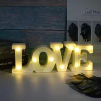 Luz De Noche LED En Forma De Corazón Y Amor 1PC Decoración Romántica Batería Incluida Para Bodas Propuestas Cumpleaños Fiestas Accesorios Fotografía - details 4