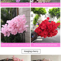 Arco De Boda De Seda Roja De 80cm Con Ramas De Cerezo Artificial Decoración Para Hogar Y Bodas Elemento De Decoración De Eventos - details 6