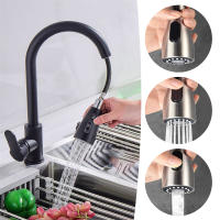 Grifo De Cocina Pull out En Acero Inoxidable 304 Montado En Piso Con Cabezal De Agua Grifo De Esterilla Ajustable Para Agua Caliente Y Fría - details 0