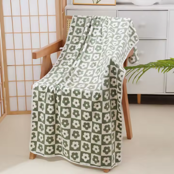 Toalla De Baño Coral De Microfibra 70x140cm Con Patrón De Flores Para El Cuerpo Secado Rápido Toalla De Gym Deportiva Para Ducha Y Robe - 1