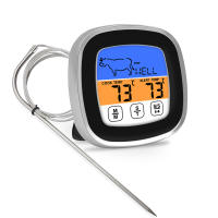 Termómetro Digital De Cocina Con Pantalla Táctil Y Timer Para Asado BBQ Cocción De Carne Modo Cocinar Precisión Alta Material Plástico - details 0