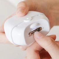 Cortauñas automático eléctrico, cortauñas eléctrico para bebés con luz, cortauñas recargable con recogedor, lima de uñas eléctrica para bebés, niños, personas mayores y cuidadores - details 0
