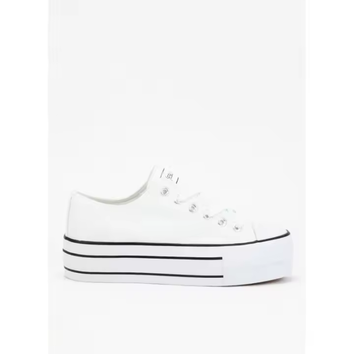 Zapatillas KESLEM CALZADO en color blanco negro para mujer - 1