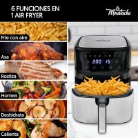 LA MOUSTACHE Freidora de Aire 1700 W de 6,5L EBOOK GRATIS - Cesta individual de gran capacidad - details 0