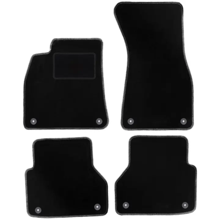 Juego completo de alfombrillas de velour para: Audi A6 C8 avant, station wagon, sedan (2018-) - 1