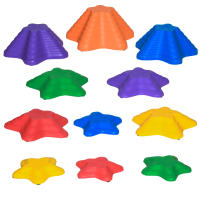Outsunny Piedras de Equilibrio para Niños Apilables Bloques de Equilibrio Antideslizante Estilo Estrella de Mar de 11 Piezas para Coordinación y Desarrollo del Equilibrio Interior Exterior - details 0