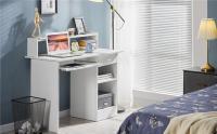 Escritorio para Ordenador con Estante, Escritorio PC para Trabajo Mesa Ordenador Reversible con Cajón para Estudio Oficina Blanco Brillo 106 x 50 x 94 cm - details 0