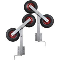 vidaXL Set de 2 soportes de doble rueda de remolque de barco 59-84 cm - details 4