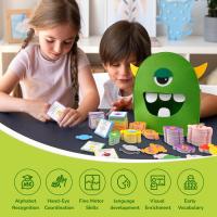 Juguetes Educativos Montessori De Aprendizaje Alfabeto Colores Y Formas Juego Divertido De Monstruos Para Reconocimiento De Letras Edad 3-6 - details 4