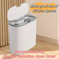 Bandeja De Basura Automática Con Sensor De Movimiento 13L Para Baño Cocina Oficina Y Dormitorio Recipiente Ecológico Plástico Rectangular Impermeable - details 4