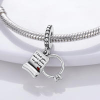 Encanto Original De Plata Para Joyería Moda Sombrero Conejo Encanto Cuentas Pulsera Ajustable Para Mujeres DIY Hecho De Zirconia - details 70