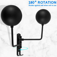 Soporte De Casco Para Motocicleta Montado En La Pared Con Giro De 180° Y Gancho Metálico Doble Ball Accesorio Para Cascos - details 1