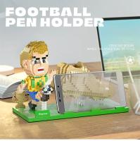 Mini Bloques De Construcción De Fútbol 2022 Juguetes Creativos Para Niños Soporte Para Bolígrafo Y Móvil Regalos Para Niños De 3 a 18 Años - details 10