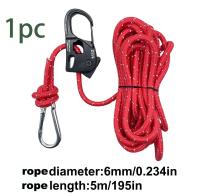 Ajustador De Cordón Para Tienda De Campaña 6mm 5m Cuerda Reflectante Para Atar Con Resorte Rieles De Aluminio Y Hebilla De Acero Carbono - details 9