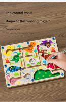 Juego De Mesa Magnético Para Niños Tablero De Colores De Conteo Juguetes Educativos Montessori Madera Juego De Labyritmo - details 2