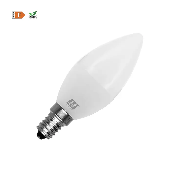 ORION91 Bombillas LED C37 E14 Vela 6w (=40w) 470lm Blanco Cálido 3000k 25000h Nine&One Premium - 1