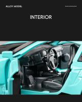 Coche De Juguete Porsche 911 GT3 RS a Escala 1:32 En Metal Con Sonido Y Luz Modelo De Coche Para Niños Regalo Ideal Para Coleccionistas - details 6