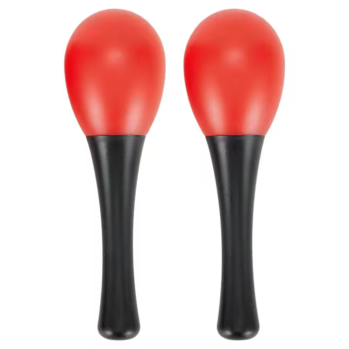 Maracas De Plástico 2X Instrumentos Musicales De Percusión Para Grupos Escolares Y Sensory Hammer Rattle Shaker - 1