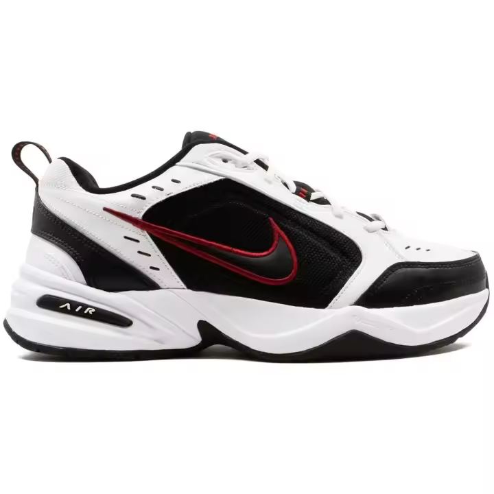Zapatillas Nike Air Monarch Iv Blancas Negro Rojo 415445-101 Casual Hombre - 1