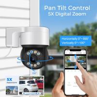 Cámara PTZ 5MP IP Exterior PoE De Seguridad Con Detección De Humanos Luz De Escenario Y Silbato Visión Nocturna En Color Y Dos Vías De Comunicación - details 3