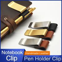 Portaestilográficos Hechos a Mano En Cuero Con Cierre De Cobre Y Acero Inoxidable Portafolio Para Libro De Notas Y Papel Suministros De Escritura Y Oficina - details 0