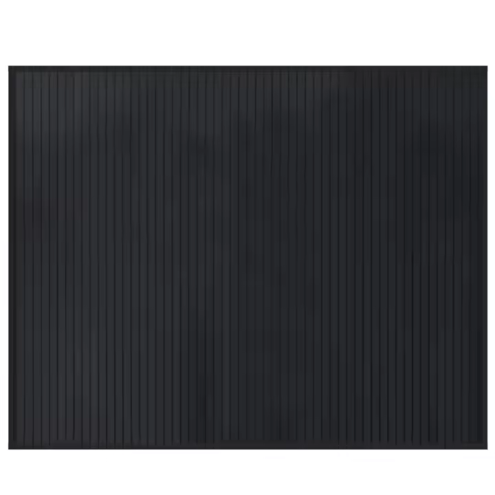 vidaXL Alfombra rectangular bambú 80x100 cm Color Negro,  Natural,  Marrón y mas Alfombras de área  Alfombra de Piso para Sala de Estar Dormitorio Habitación Salón - 1