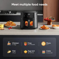 OstarkDom Freidora sin Aceite 6L, Freidora de aire caliente 6L, Regulable hasta 200 ° C, Temporizador 60 minutos, Apagado automático, 1500W - details 5