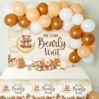 Mantel Desechable De Plástico Con Patrón De Oso Para Fiesta De Cumpleaños Temática De Oso Decoración Para Bebé Y Niños Mantel De Fiesta De Cumpleaños - details 3
