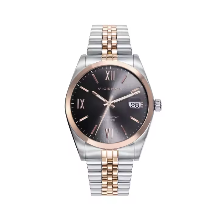 Reloj De Hombre Chic De Acero Con Esfera Gris 42425-13 - 1