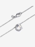 Pandora - Collar with Círculo pavé orgánico y Perlas cultivadas de Agua Dulce tratadas - Plata de Ley - details 1