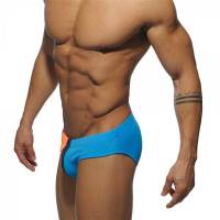 Nuevos Briefs De Natación Para Hombres Sexy Buzo De Playa Corto De Baño Con Pouch Bajo Y Estampado Geométrico Poliéster Spandex - details 5