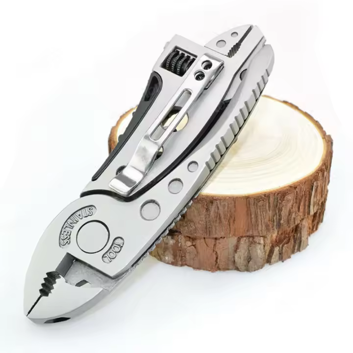 Cuchillo De Sobrevivencia Multifuncional Con Herramientas Ajustable Llave Destornillador Cortador De Alambre Y Tijeras Para Emergencias - 1