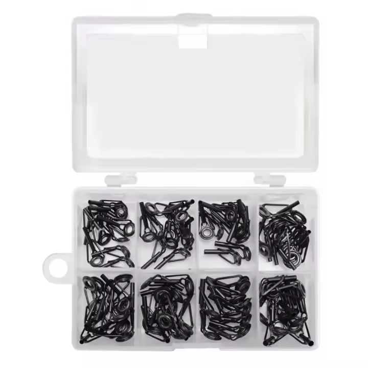 8/80Pcs Reparación De Punta De Caña De Pescar Herramienta De Punto Alto Accesorios De Pesca Guías De Caña De Pescar - 1