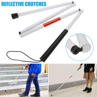 Bastón Dobladable De Aluminio Para Ciegos Y Visiblemente Deficientes Con Reflejos Bastón De Caminar De 124 Cm - details 2