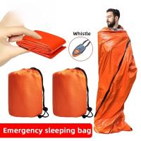 Bolsa De Sueño De Sobrevivencia Portátil Impermeable Para Camping Al Aire Libre Equipo De Seguridad Primera Ayuda Rescate Mylar Aislante De Térmica - details 0