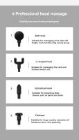 Mini Masajeador Eléctrico DUTRIEUX Para Relajación Muscular Y Fitness Equipo De Masaje Vibratorio Con Cabeza De Masaje Rodillo Ideal Para Cuello Y Fascia - details 13