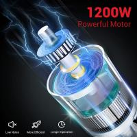 Pulidora de coches de 1200 W, 7 pulgadas, 6 Velocidades, 1000 a 4500RPM, Mango en D y Mango Lateral, Pulidora con 24 Accesorios para Lijado de Madera, Pulido, Encerado de Coche - details 1