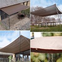 Toldo Vela de Sombra Rectangular Versáril, Malla de Sombra Transpirable, Resistente a Los Rayos UV, para Patio, Cochera, Jardín, Marron - details 0