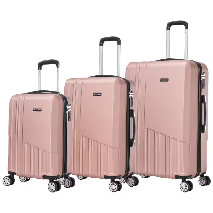 Conjunto VIE elegante: carcasa ligera, cerradura digital, 4 360 °   ruedas giratorias, juego de equipaje con asa telescópica de aluminio (7599 M004 - 1