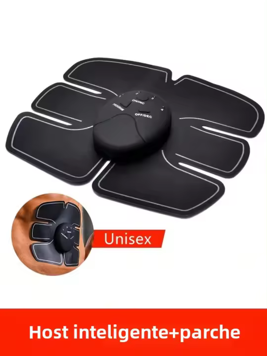 Parche De Estimulación Muscular Para Entrenamiento Abdominal Apparato De Quemado De Grasa Inteligente Fitness Unisex - 1