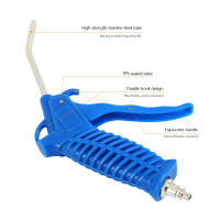 Pistola De Aire a Blow Gun Limpieza Con Boquilla Y Tubo Pneumática Herramienta De Limpieza Compatible Con Compresor Color Azul Tamaño 13.5X9.5cm - details 6