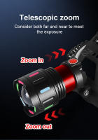 Linterna Frontal Recargable 800W Potencia Alta Impermeable Para Trabajo Al Aire Libre Luz De Noche Fluorescente 18650 Para Camping Pesca Senderismo Escalada - details 6
