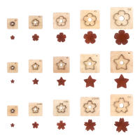 Molde De Corte De Cuero Sakura Y Estrellas De Cinco Puntos Con Regla De Acero Herramienta De Manualidades DIY Tamaño 2.5-5.5 Cm - details 0
