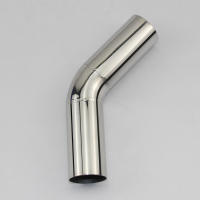Accesorio De Coche Tubo De Escape Automóvil Convertido En Brazo De Acero Inoxidable Ángulo De 45 Grados Para Reducir El Diámetro - details 3