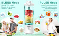 Cobocen Batidora Portátil,Mini Licuadora,Batidora Portátil Personal,Batidora de Batidos con 6 Cuchillas,Vaso Exprimidor de 600 ml Tapa Sport - details 10
